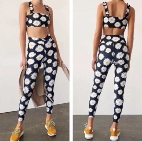 Year Of Ours Daisy Veronica Athleisure Set Small Womens Flower - Picture 1 of 16